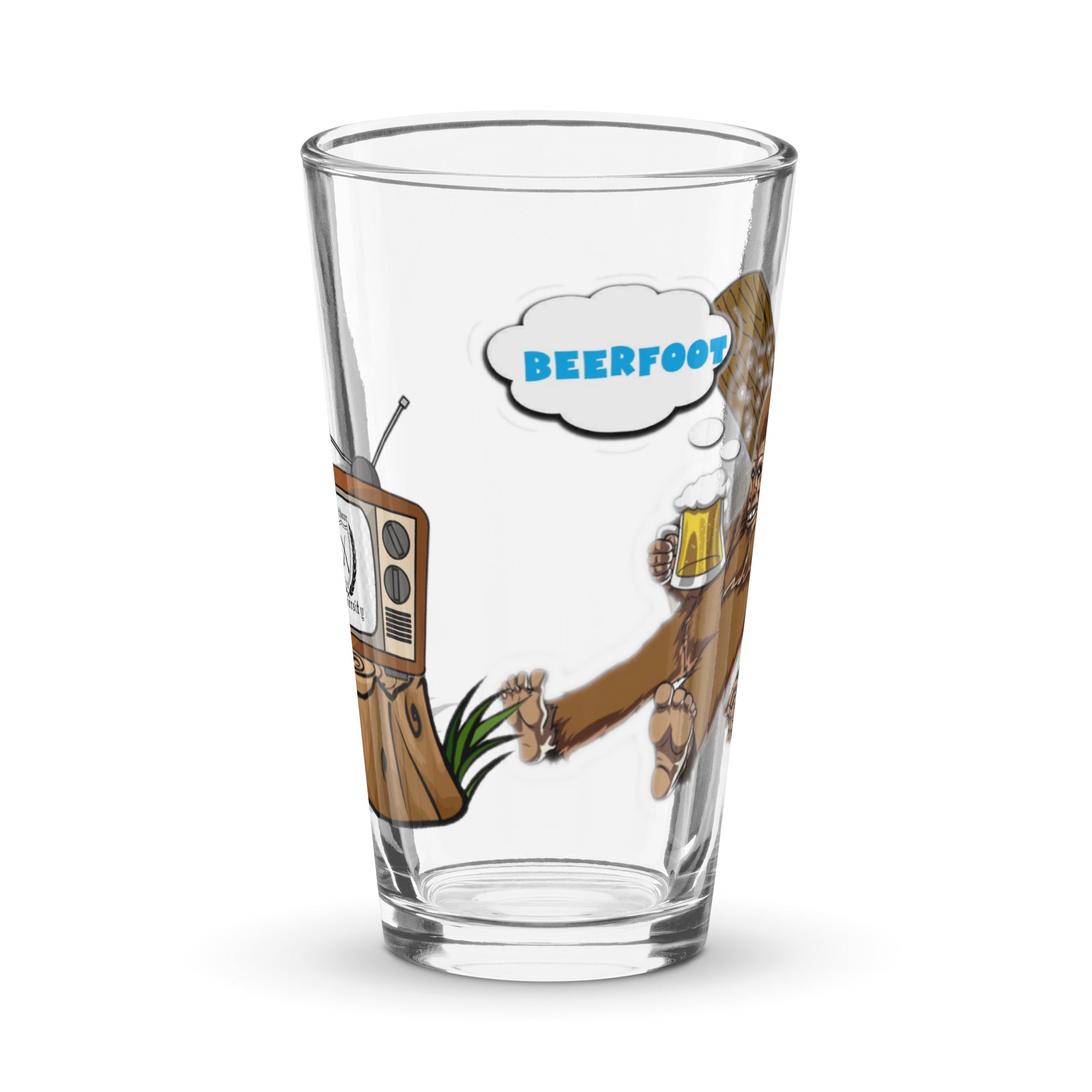 bigfoot and beer glass