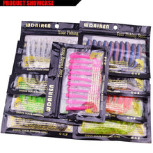 10Pcs 75mm 2.2g Worm Wobblers Silicone Soft Bait Grub Jig Fishing Lure Bass Artificial rubber shrimp odor Pesca Fishing tackle