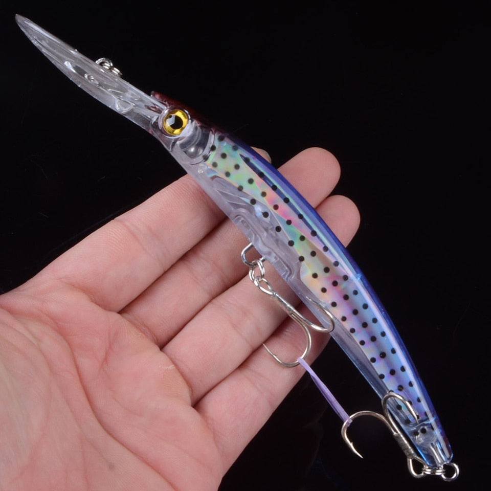 1pcs 17cm 24g Wobbler Fishing Lure Big Crankbait Minnow Peche Bass Trolling Artificial Bait Pike Carp lures Peche Fishing tackle