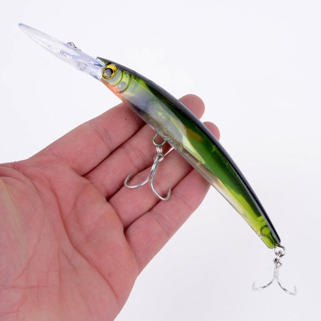 1pcs 17cm 24g Wobbler Fishing Lure Big Crankbait Minnow Peche Bass Trolling Artificial Bait Pike Carp lures Peche Fishing tackle