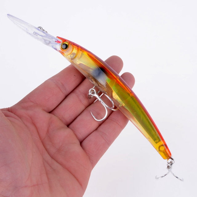 1pcs 17cm 24g Wobbler Fishing Lure Big Crankbait Minnow Peche Bass Trolling Artificial Bait Pike Carp lures Peche Fishing tackle