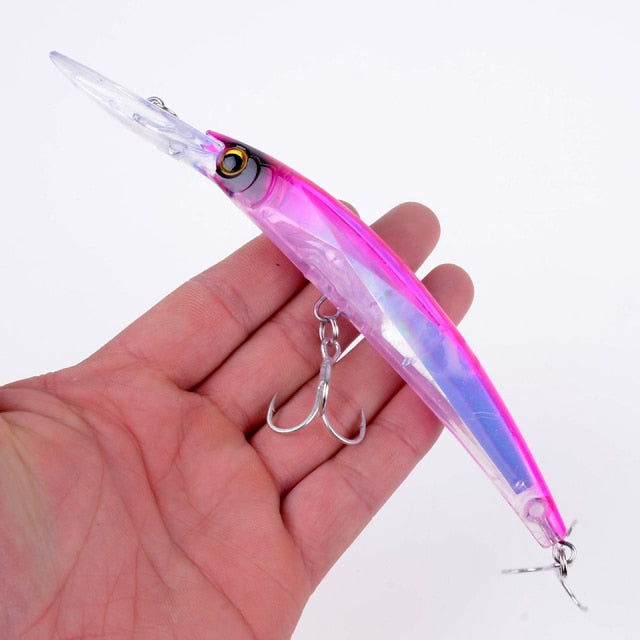 1pcs 17cm 24g Wobbler Fishing Lure Big Crankbait Minnow Peche Bass Trolling Artificial Bait Pike Carp lures Peche Fishing tackle