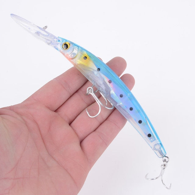 1pcs 17cm 24g Wobbler Fishing Lure Big Crankbait Minnow Peche Bass Trolling Artificial Bait Pike Carp lures Peche Fishing tackle