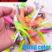 10Pcs 75mm 2.2g Worm Wobblers Silicone Soft Bait Grub Jig Fishing Lure Bass Artificial rubber shrimp odor Pesca Fishing tackle