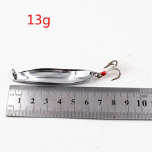 1 PCS 5g-21g Metal Silver Sequins Fishing Lures Spoon Lure Hard Baits With Feather Bass Sea Lures Spinner Wobbles Fishing Tackle