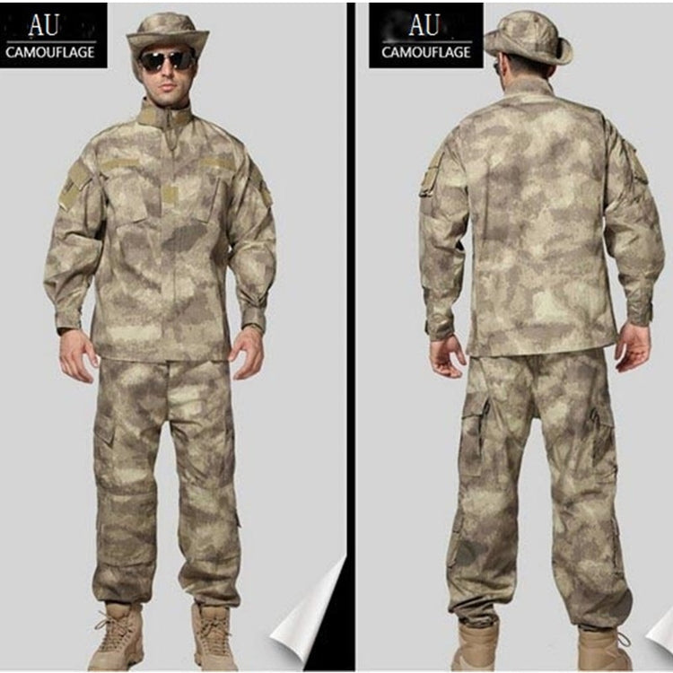 US Men Military Outdoor Breathable Mandarin Collar Army Camouflage Combat Uniform Set Apparel Suit Airsoft Hunting Clothing