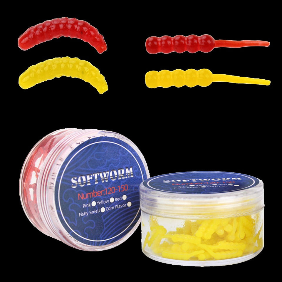 WALK FISH Silicone worm soft fishing lure Artificial rubber Earthworm baits Flexible Lures Pesca Jig Trout Jig soft bait