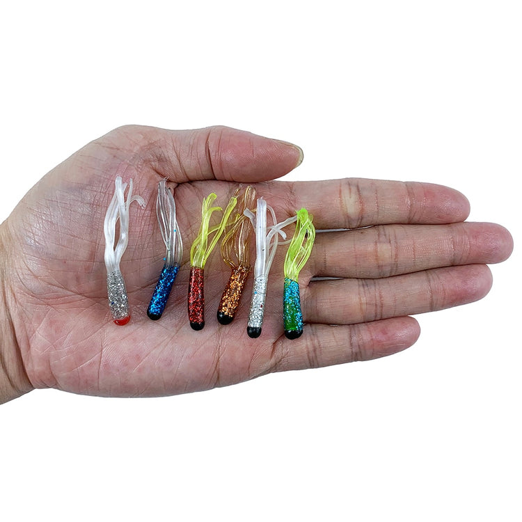 10pcs/lot 5cm 0.6g Soft Rubber Bait Fishing Lure Jig Wobbler Soft Worm Carp Jighead Fishing Bait Artificial Silicone Swimbait