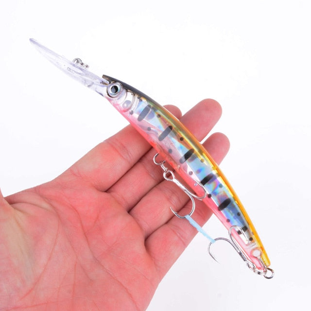 1pcs 17cm 24g Wobbler Fishing Lure Big Crankbait Minnow Peche Bass Trolling Artificial Bait Pike Carp lures Peche Fishing tackle