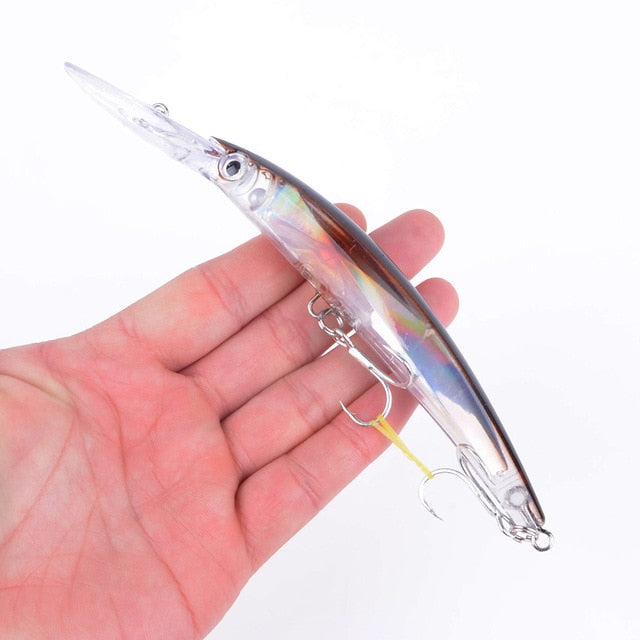 1pcs 17cm 24g Wobbler Fishing Lure Big Crankbait Minnow Peche Bass Trolling Artificial Bait Pike Carp lures Peche Fishing tackle