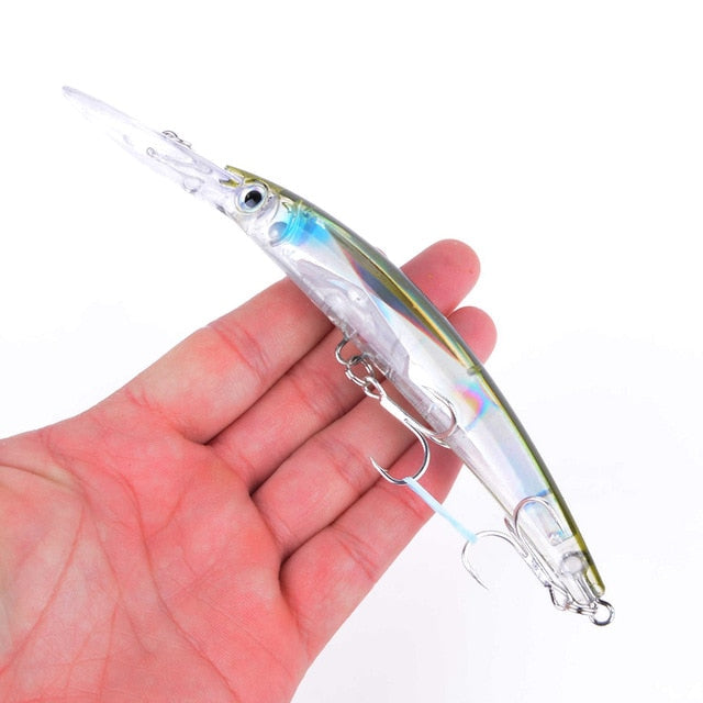 1pcs 17cm 24g Wobbler Fishing Lure Big Crankbait Minnow Peche Bass Trolling Artificial Bait Pike Carp lures Peche Fishing tackle