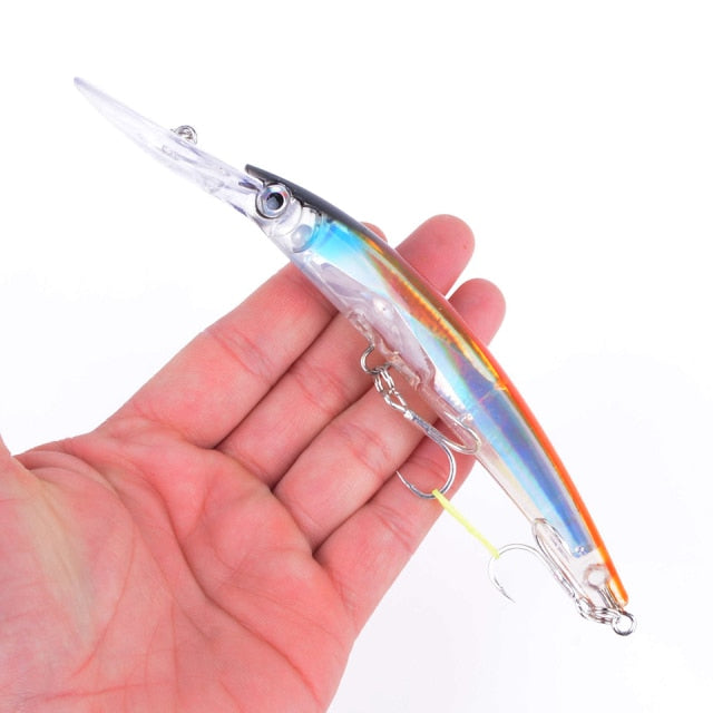 1pcs 17cm 24g Wobbler Fishing Lure Big Crankbait Minnow Peche Bass Trolling Artificial Bait Pike Carp lures Peche Fishing tackle