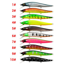 1pcs Fishing Lure 115mm/14g Minnow Crankbait Wobblers 3D Eyes Perch Artificial Bait Pike Carp Bait Swim Bait Fishing Pesca