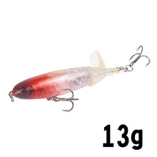 1 Pcs 10cm/14cm Topwater Fishing Lure Whopper Popper Artificial Bait Hard Plopper Soft Rotating Tail Fishing Tackle Fishing Bait