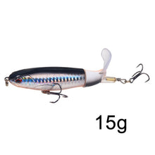 1 Pcs 10cm/14cm Topwater Fishing Lure Whopper Popper Artificial Bait Hard Plopper Soft Rotating Tail Fishing Tackle Fishing Bait