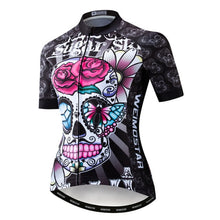 Weimostar 2021 Women&#39;s Summer Skull Cycling Jersey Road Bicycle Shirt MTB Bike Jersey Top Outdoor Sport Ropa ciclismo Clothing