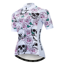 Weimostar 2021 Women&#39;s Summer Skull Cycling Jersey Road Bicycle Shirt MTB Bike Jersey Top Outdoor Sport Ropa ciclismo Clothing