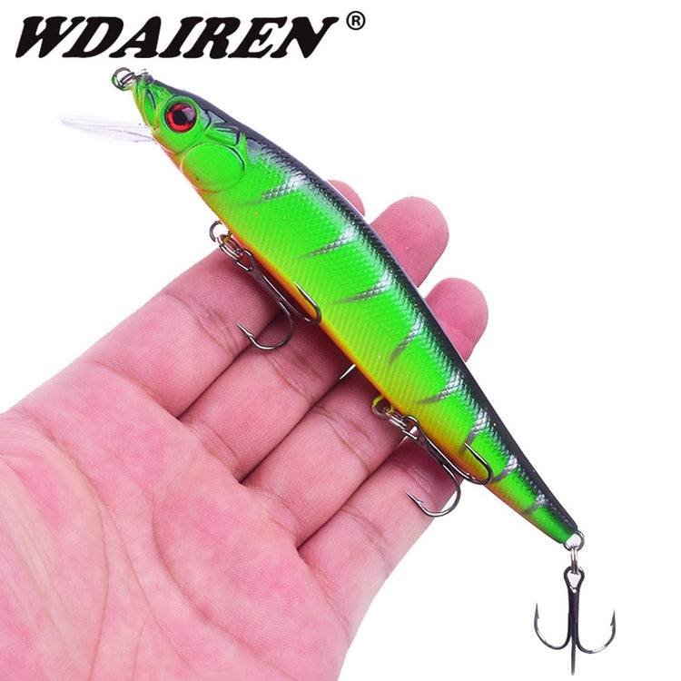 WDAIREN Brand Floating Minnow Fishing Lure 14g/22g Swim Wobblers Artificial Hard Bait Crankbait For Bass Pike Lues Pesca Tackle