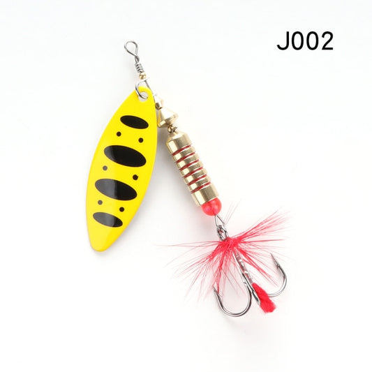 W.P.E Brand Spinner Lure 1pcs 6.5g/10g/13.5g 22 color with Treble Hook Metal Spoon Lure Hard Fishing Lure Fishing Tackle Bait