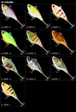 1PCS Hard VIB Lures Fishing Bait Treble Hooks Sinking Crankbait Wobber Fishing Tackle 4.6g 4cm