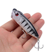 1pcs Fishing Lures Topwater Popper Bait 6.5cm 12g Hard Bait Artificial Wobblers Plastic Fishing Tackle with 6# Hooks