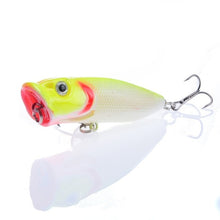 1pcs Fishing Lures Topwater Popper Bait 6.5cm 12g Hard Bait Artificial Wobblers Plastic Fishing Tackle with 6# Hooks