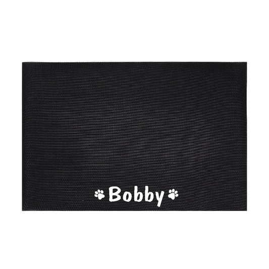 Personalized Pet Bowl Mat Waterproof Dog Cat Placemat For Dog Cat Custom Name Pet Food Pad Bowl Drinking Feeding Mat Easy Wash