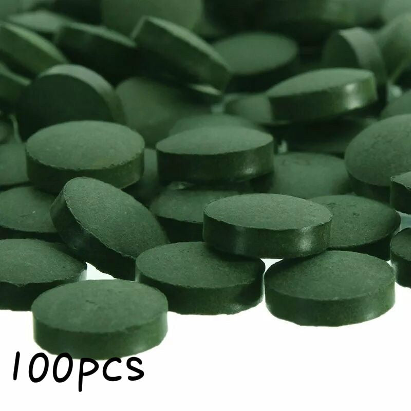 100pcs Spirulina Tablets Enrichment Favorite Pet Food fish crystal red shrimp pet food