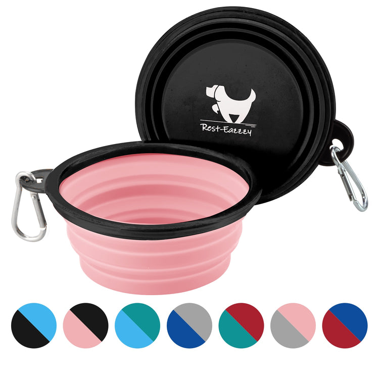 Furrybaby 350ML/1000ML 1PC Collapsible Dog Bowls for Travel Dog Portable Water Bowl for Dogs Dish for Camping Pet Cat Food Bowls