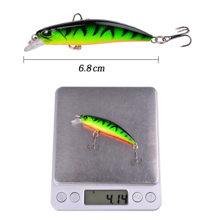 10pcs Laser Slow Minnow Fishing Lure Set 4g 7cm Wobblers Crankbaits Isca Artificial Hard Bait Carp Mini Fishing Lures Pesca