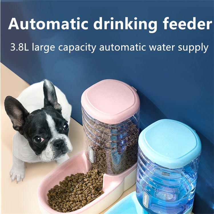 3.8 L Pet Automatic Feeding Bowls Dog Food Feeder Cat Water Feeder Large Capacity Food Water Dispenser Large Capacity Pet Bowls