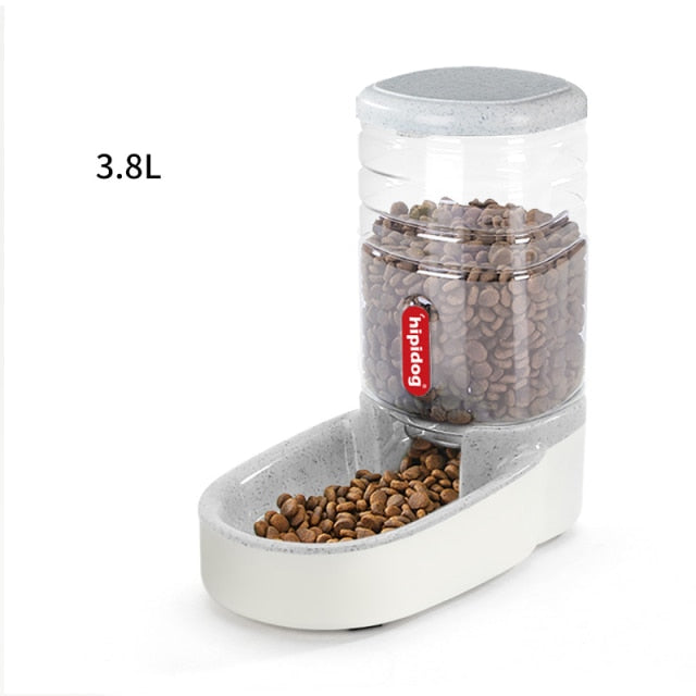 3.8 L Pet Automatic Feeding Bowls Dog Food Feeder Cat Water Feeder Large Capacity Food Water Dispenser Large Capacity Pet Bowls