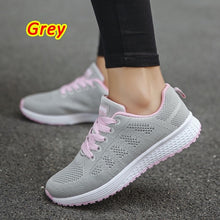 Women&#39;s Breathable Walking Shoes Casual Sneakers Mesh Breathable Sports Shoes Anti-Slip Jogging Shoes Knitting Tennis Shoes