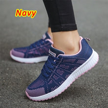 Women&#39;s Breathable Walking Shoes Casual Sneakers Mesh Breathable Sports Shoes Anti-Slip Jogging Shoes Knitting Tennis Shoes