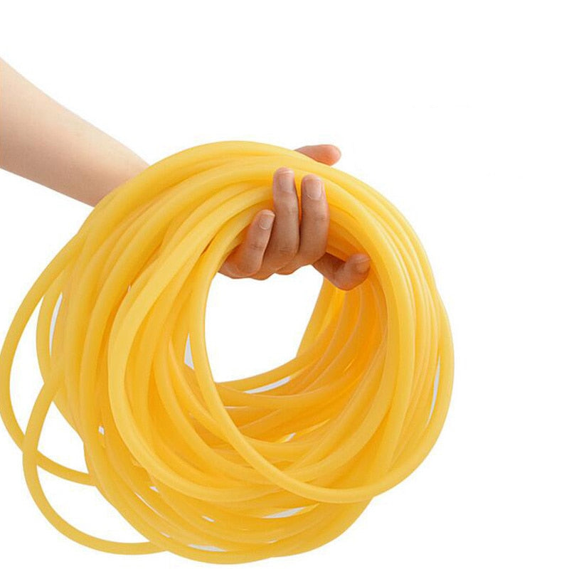 1m Natural Latex Rubber Tube Elastic Slingshots Catapults Tube Band For Camping Shooting Slingshot Catapult Accessories