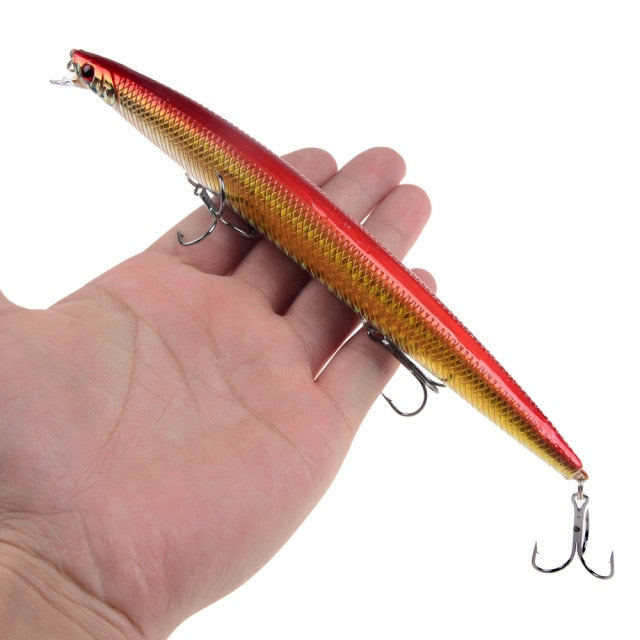 1PCS Big Crankbait Minnow Fishing Lure Floating Hard Bait180mm/24g Artificial Bait Fishing Wobblers Swimming Carp Fishing tackle