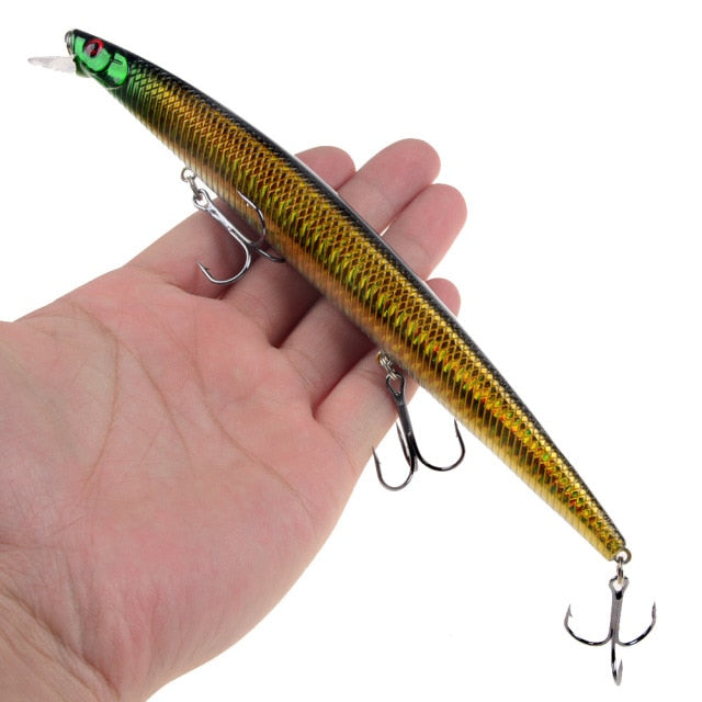 1PCS Big Crankbait Minnow Fishing Lure Floating Hard Bait180mm/24g Artificial Bait Fishing Wobblers Swimming Carp Fishing tackle