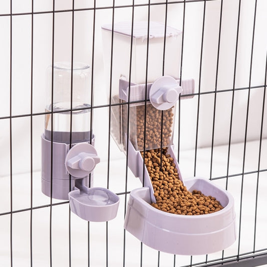 Automatic Pet Bowls Cage Hanging Feeder Pet Water Bottle Food Container Dispenser Bowl For Puppy Cats Rabbit Pet Feeding Product