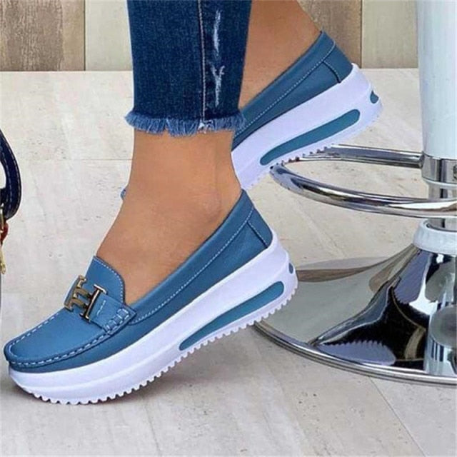 2021 Spring New Platform Comfortable Women&#39;s Sneakers Fashion Lace Up Casual Little White Shoes Women Increase Vulcanize Shoes