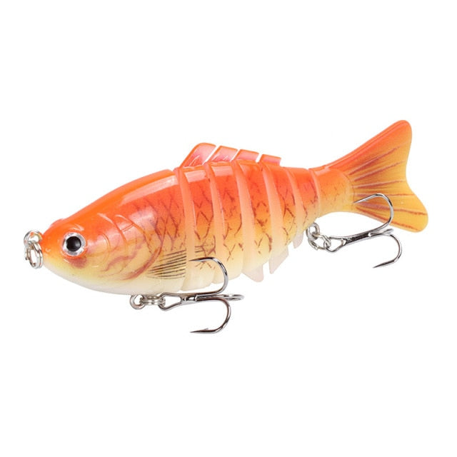 1PCS Fishing Baits Trolling Swim Minnow Wobbler Multi-section Hard Bait100mm15g Artificial Crankbait JerkBait Fishing tackleLure