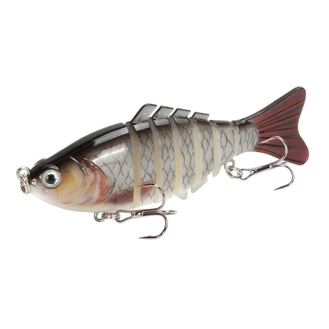 1PCS Fishing Baits Trolling Swim Minnow Wobbler Multi-section Hard Bait100mm15g Artificial Crankbait JerkBait Fishing tackleLure