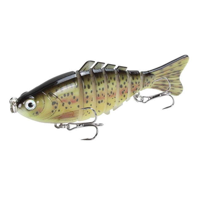 1PCS Fishing Baits Trolling Swim Minnow Wobbler Multi-section Hard Bait100mm15g Artificial Crankbait JerkBait Fishing tackleLure