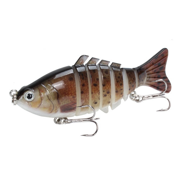 1PCS Fishing Baits Trolling Swim Minnow Wobbler Multi-section Hard Bait100mm15g Artificial Crankbait JerkBait Fishing tackleLure