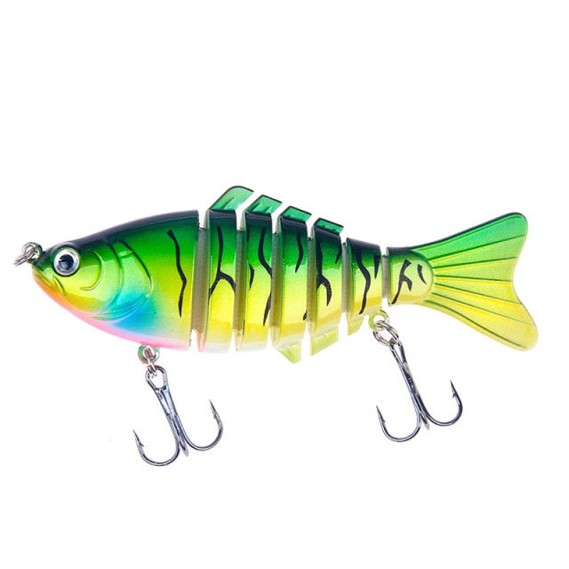 1PCS Fishing Baits Trolling Swim Minnow Wobbler Multi-section Hard Bait100mm15g Artificial Crankbait JerkBait Fishing tackleLure