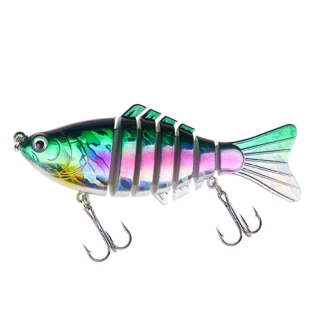 1PCS Fishing Baits Trolling Swim Minnow Wobbler Multi-section Hard Bait100mm15g Artificial Crankbait JerkBait Fishing tackleLure