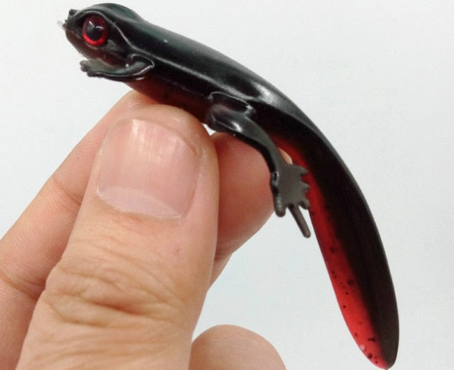 1pc Silicone Soft Frog Bait Fishing Lure 80mm/3.8g Rubber Worm Tadpole Wobblers Lifelike Lake Fishing Isca Artificial Shad Pesca