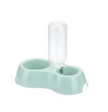 Pet Cat Bowl Automatic Feeder 3-in-1 Dog Cat Food Bowl With Water Fountain Double Bowl Drinking Raised Stand Dish Bowls For Cats