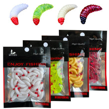 10Pcs Fishing Bait Worm Larva Floating Soft Bait Silica gel Artificial Bait Jigging Wobblers Bass Carp Pesca Fishing Tackle Lure