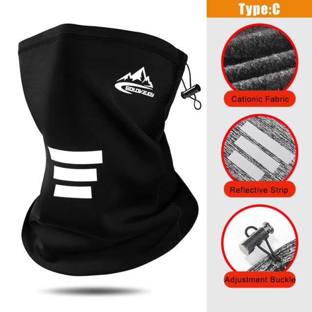 Winter Outdoor Fishing Mask High Stretch Warmth Fabric Breathable Mesh Windproof Soft Comfortable Non-ball Fabric Riding Mask