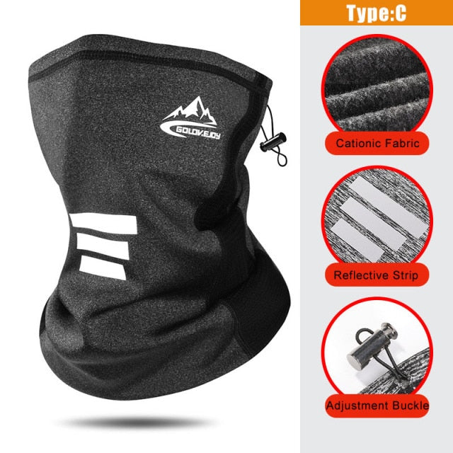 Winter Outdoor Fishing Mask High Stretch Warmth Fabric Breathable Mesh Windproof Soft Comfortable Non-ball Fabric Riding Mask